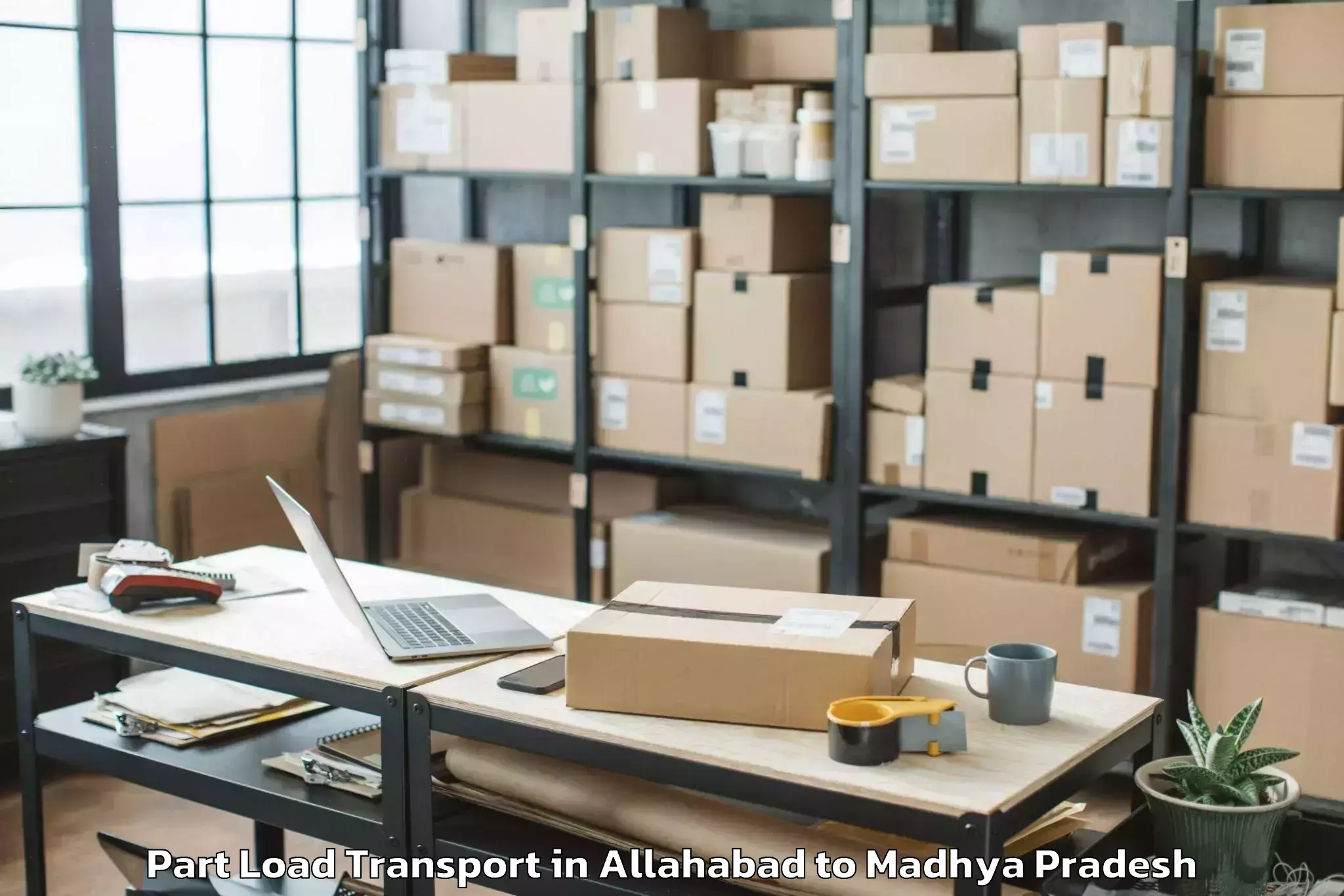 Book Allahabad to Kareli Part Load Transport Online